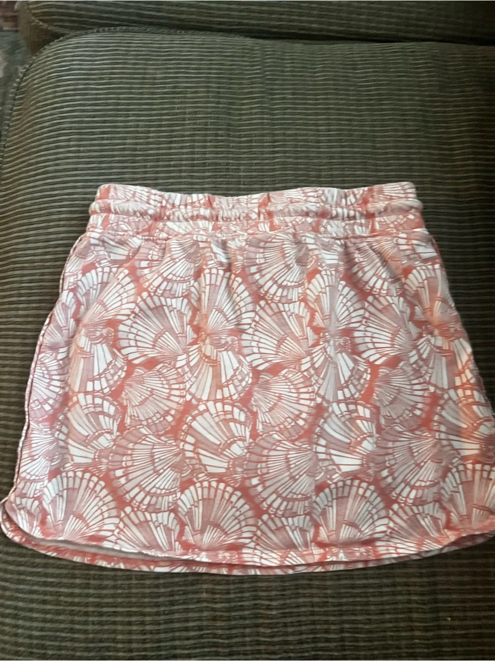 OshKosh B'gosh Coral Shell-Print Drawstring Skort